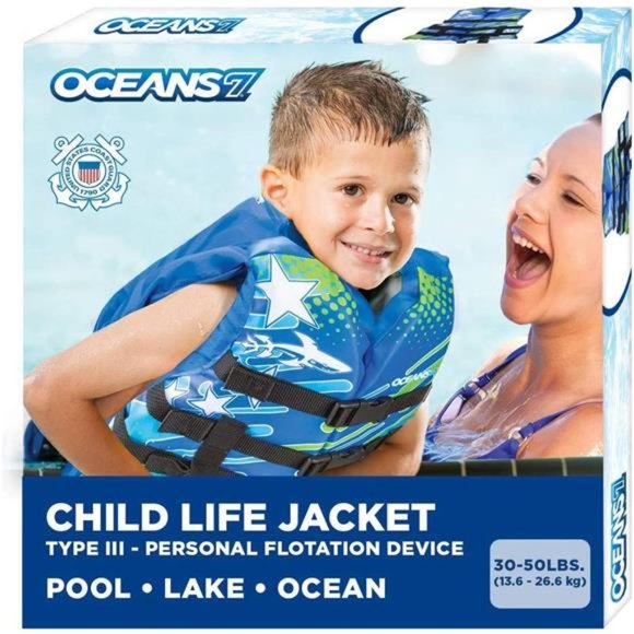 US Coast Guard Approved,Infant-Child-Youth Life Jacket Vest–Sizes for 8-90 Lbs. - Picture 2 of 5
